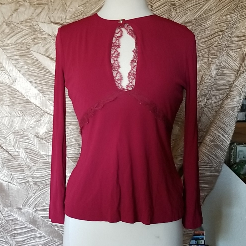 Roberto Cavalli  fuchsia blouse